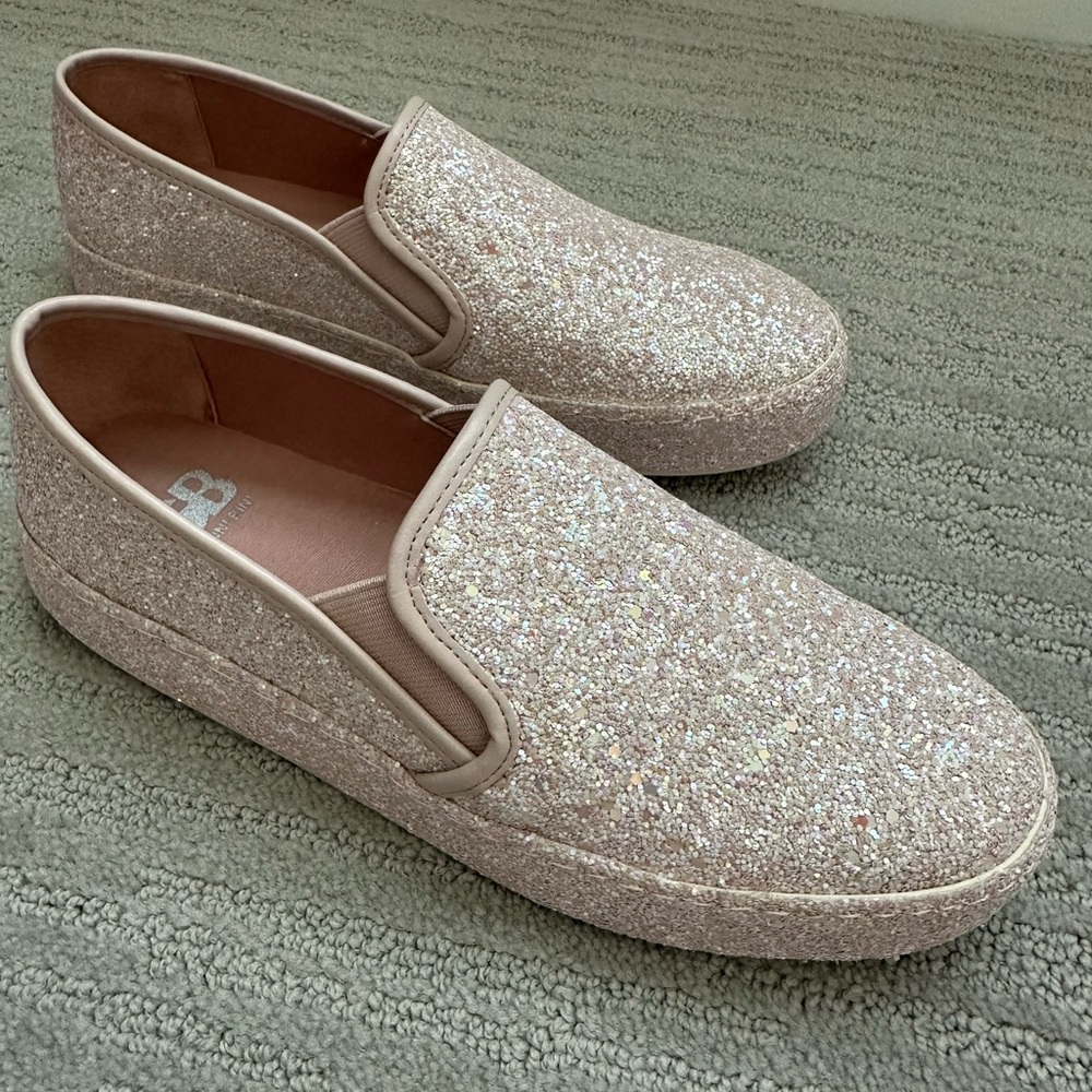 NWOT—Gianni bini pink sparkle sneakers size 6.5